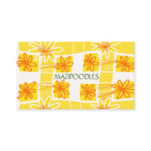 Personal Creative Floral Check geel Sinaasappel gr
