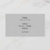 Personal Creative Floral Neuro Art Blauwgroen groe Visitekaartje (Achterkant)