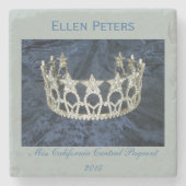 Personal Crown Award Marble Stone Onderzetter (Voorkant)