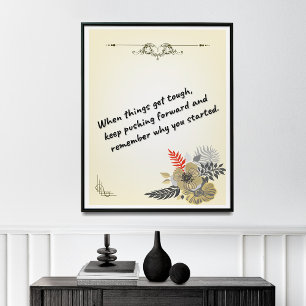 Personal Development Wall Art, Success Quotes Poster