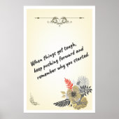 Personal Development Wall Art, Success Quotes Poster (Voorkant)