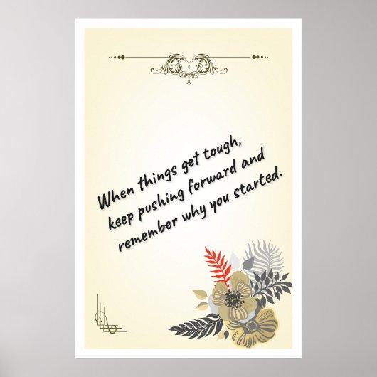 Personal Development Wall Art, Success Quotes Poster (Voorkant)