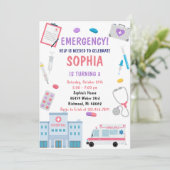 Personal Digital Kinder Verjaardagsfeestje voor Ve Kaart (Staand voorkant)