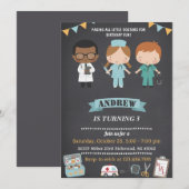 Personal Doctor Kids Medical Birthday Party  Kaart (Voorkant / Achterkant)