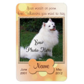 Personal Dog Memorial - Magneet (Verticaal)