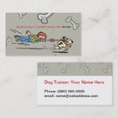Personal Dog Trainer Bagagelabel Visitekaartje (Voorkant / Achterkant)