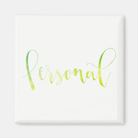 Personal Event Weekly Planner Home Kantoor Green Magneet (Voorkant)