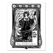 Personal Ex-Libris Stamp Chic Rubberstempel (Afrduk)
