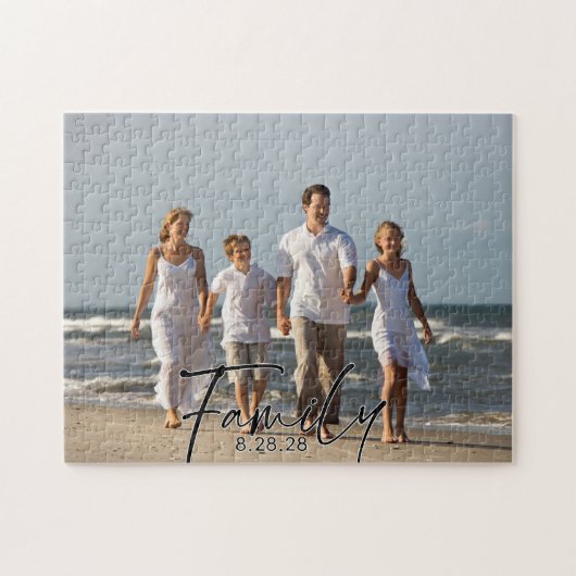 Personal Family Photo Custom Jigsaw Puzzle Legpuzzel (Horizontaal)