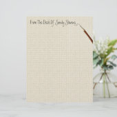 Personal Fine Linen Stationery (Staand voorkant)