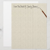 Personal Fine Linen Stationery (Voorkant / Achterkant)