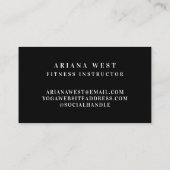 Personal Fitness Trainer Drie Foto Collage Visitekaartje (Achterkant)