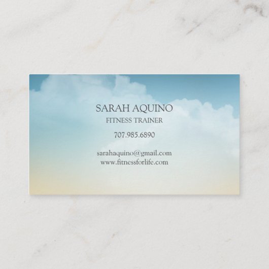 Personal Fitness Trainer Loyalty Kaart Visitekaartje (Achterkant)