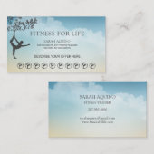 Personal Fitness Trainer Loyalty Kaart Visitekaartje (Voorkant / Achterkant)