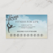 Personal Fitness Trainer Loyalty Kaart Visitekaartje (Voorkant)