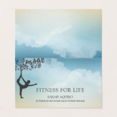 Personal Fitness Trainer Oefencoach Visitekaartje (Buitenkant ongevouwen)