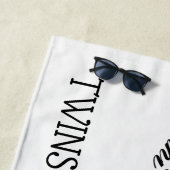 Personal Gemini Mask Lady Zodiac Strandlaken (In situ)