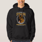 Personal German Shepherd Stalker Dog Hoodie (Voorkant)