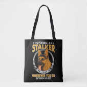 Personal German Shepherd Stalker Dog Tote Bag (Voorkant)