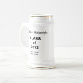 Personal Gift Afstuderen Stein Bierpul (Voorkant links)