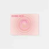 Personal Girly Pastel Peach Spiral Custom Post-it® Notes (Voorkant)