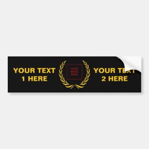 Personal Golden Laurel Wreath Bumpersticker