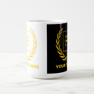 Personal Golden Laurel Wreath Koffiemok