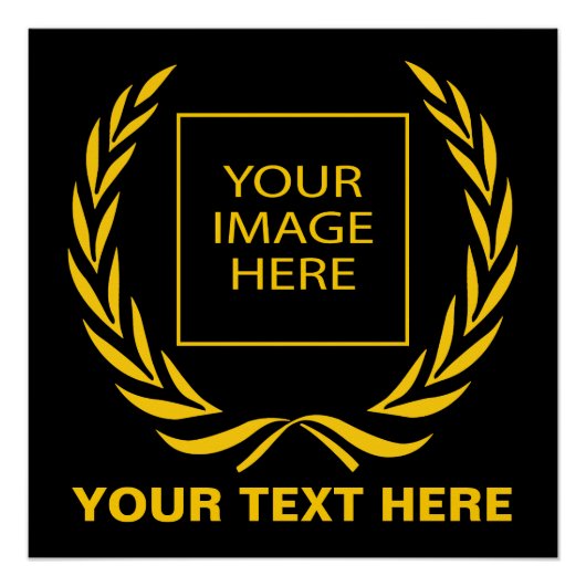 Personal Golden Laurel Wreath Poster (Voorkant)