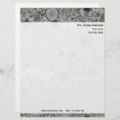 Personal Granite Rock Texture met Return Address Gepersonaliseerd Briefhoofd (Voorkant / Achterkant)