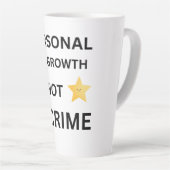 Personal growth is not a crime hat latte mok (Rechterhoek)