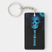 Personal Halloween Scary Blue Nigh Sleutelhanger (Voorkant)