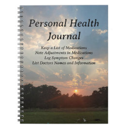 Personal Health Journal en Medicine Diary Notitieboek