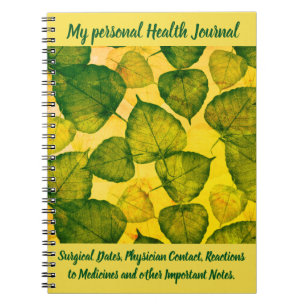 Personal Health Journal Notitieboek