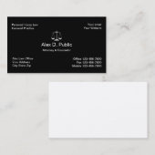 Personal Injury Attorney Visitekaartje (Voorkant / Achterkant)