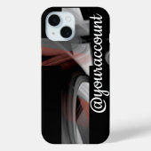 Personal iPhone Cases Trend Abstract Black Powdery (Achterkant)