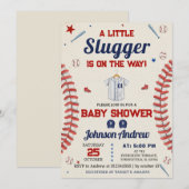 Personal It's A Boy Sports Baseball Baby Shower Kaart (Voorkant / Achterkant)
