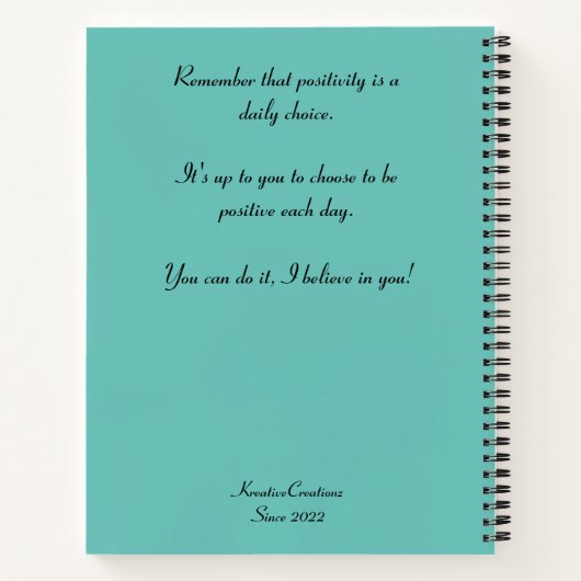 Personal Journal - Mountain Lake Notitieboek (Achterkant)