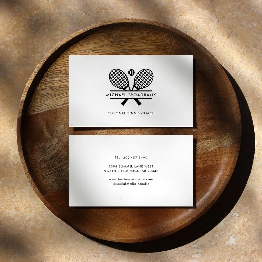 Personal Lawn Tennis Sport Coach Visitekaartje