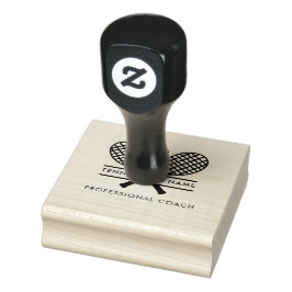 Personal Lawn Tennis Sport Team Coach Custom Rubberstempel