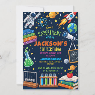 Personal Mad Science Experiment Birthday Kaart