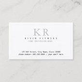 Personal Minimalist Basic White Visitekaartje (Voorkant)