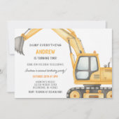 Personal Modern Simple Construction Birthday Kaart (Voorkant)