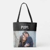 Personal Mom Established from Child Photo Name Tote Bag (Achterkant)