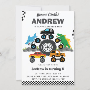 Personal Monster Truck verjaardagsfeestje voor jon Kaart