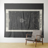 Personal Mystical Tarot Fortune Birthday Banner Wandkleed (In Situ (horizontaal))