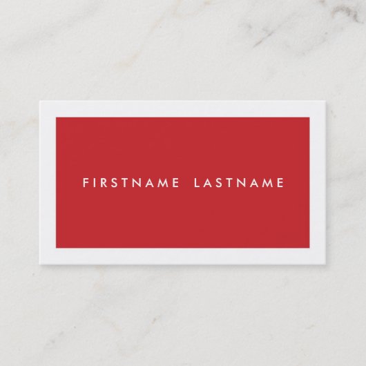 Personal Networking Visitekaartjes in Red (Voorkant)