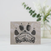 Personal Paw Print Briefkaart (Staand voorkant)