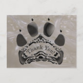 Personal Paw Print Briefkaart (Voorkant)