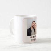 Personal Photo and Editable Text Valentine Mug Koffiemok (Voorkant links)