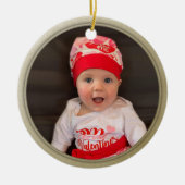Personal Photo Gold Ornament (Voorkant)